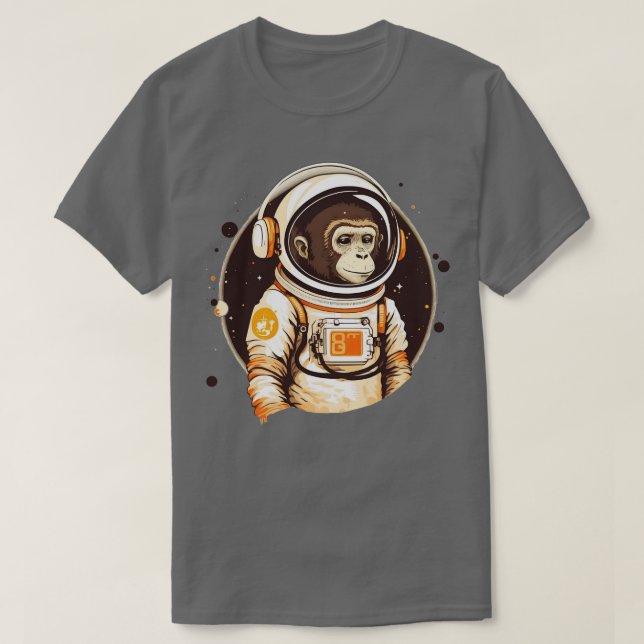 Monkey Astronaut 5 T-Shirt (Design Front)