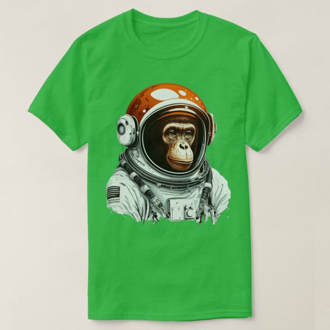 monkey astronaut T-Shirt (Design Front)