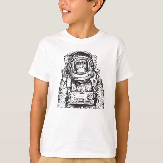 Monkey Astronaut T-Shirt (Front)