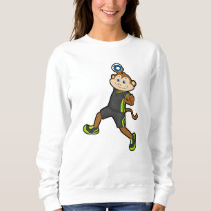 Monkey at Handball player with Handball Sweatshirt