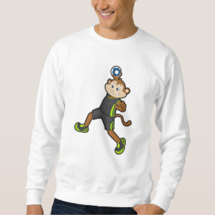 Monkey at Handball player with Handball Sweatshirt