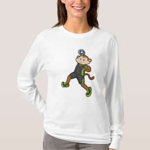 Monkey at Handball player with Handball T-Shirt