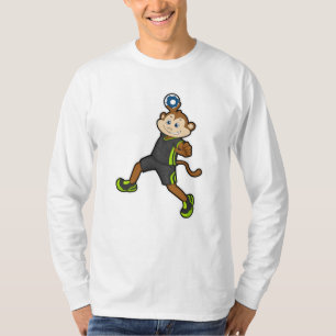 Monkey at Handball player with Handball T-Shirt