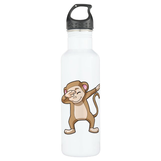 Monkey at Hip Hop Dance Dab 710 Ml Water Bottle (Front)