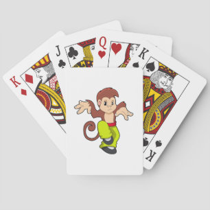 Monkey at Martial arts Kungfu Playing Cards