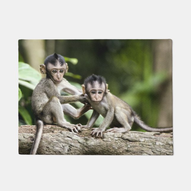 Monkey Babies in Nature Doormat (Front)