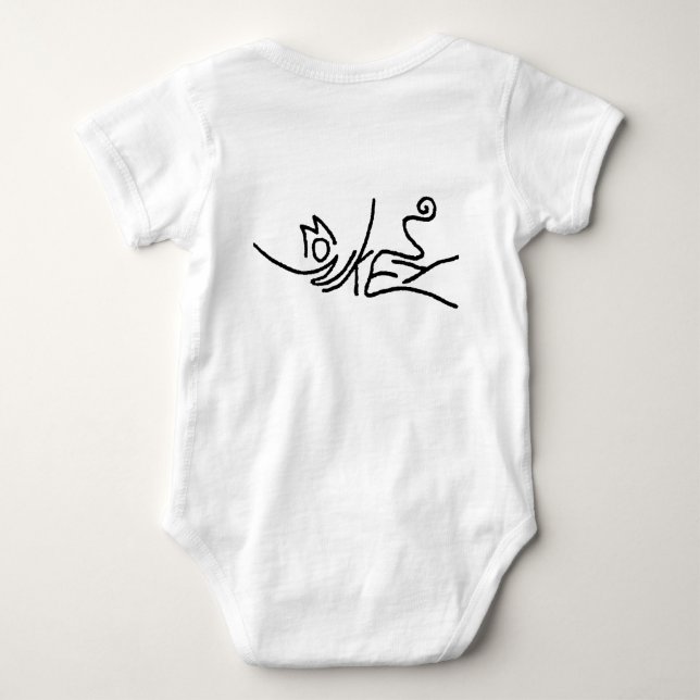 Monkey Baby Onsie Bodysuit (Back)