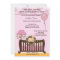 MONKEY Baby Shower Invitation Crib ORCHID CJ-O