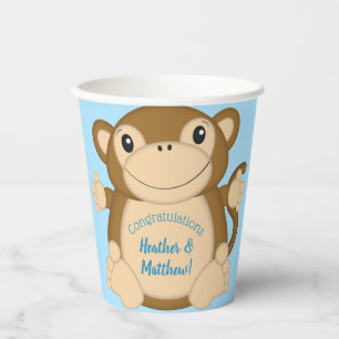 Monkey Baby Shower Paper Cups