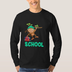 Monkey Back To School T-Shirt