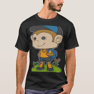 Monkey Backpack Cap T-Shirt