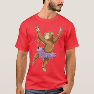 Monkey Ballerina Ballet Dance T-Shirt