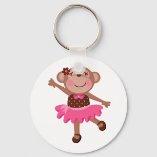 Monkey Ballerina Key Ring