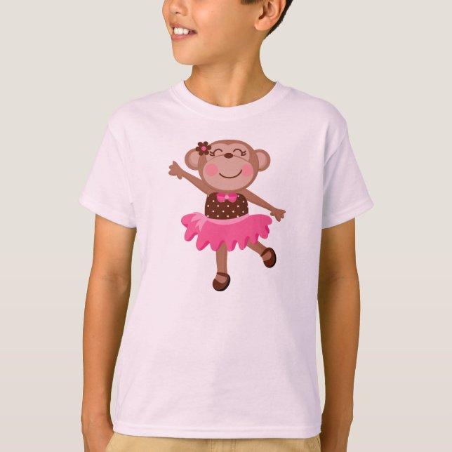 Monkey Ballerina T-Shirt (Front)