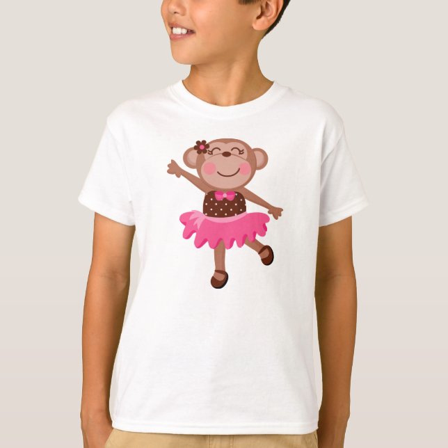 Monkey Ballerina T-Shirt (Front)