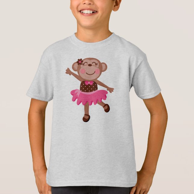 Monkey Ballerina T-Shirt (Front)