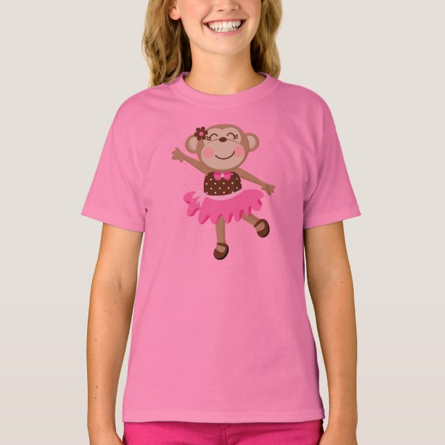 Monkey Ballerina T-Shirt (Front)