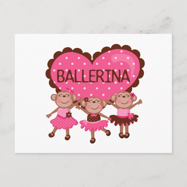 Monkey Ballet Postcard (Front)