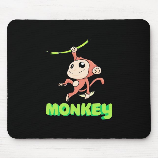 Monkey Banana Mouse Pad (Front)