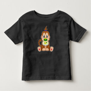 Monkey Banana Pacifier Bib Toddler T-Shirt