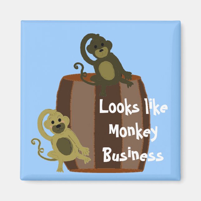 Monkey Barrel Business Magnet (Front)