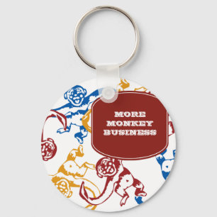 Monkey Barrel Retro Key Ring