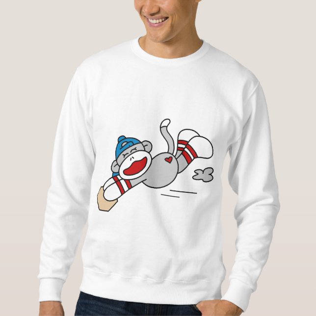 Monkey Baseball Diving into Base Tshirts and Gifts (Front)