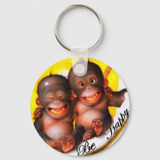 Monkey Be Happy Key Ring