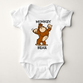 Monkey Bear Baby Bodysuit
