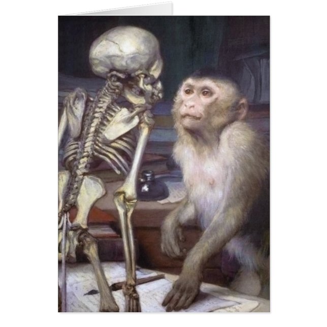 Monkey Before Skeleton (Front)