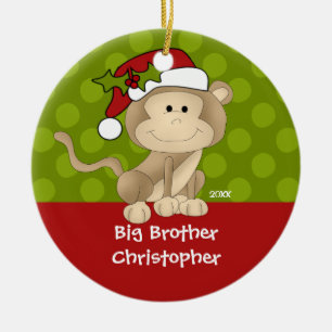 Monkey Big Brother Christmas Ornament