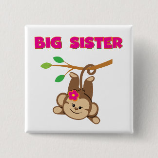 Monkey Big Sister 15 Cm Square Badge