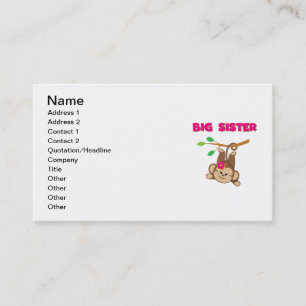 Monkey Big Sister Business Card