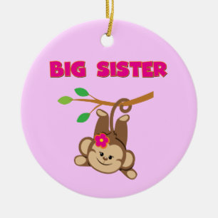 Monkey Big Sister Ceramic Tree Decoration