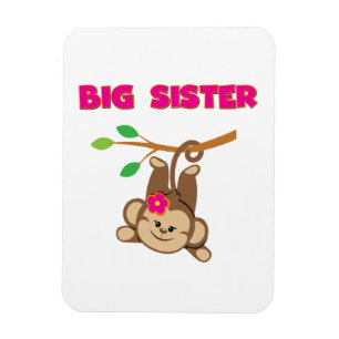 Monkey Big Sister Magnet