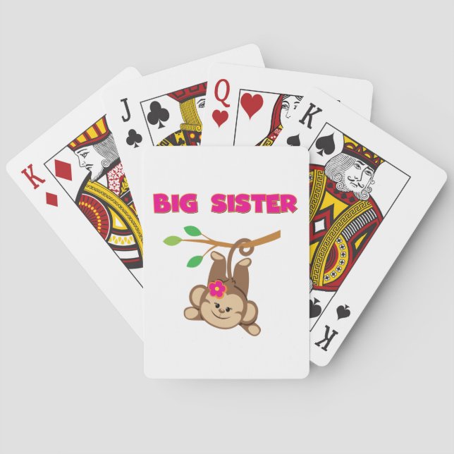 Monkey Big Sister Playing Cards (Back)