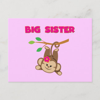 Monkey Big Sister Postcard