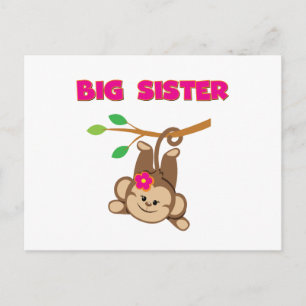 Monkey Big Sister Postcard