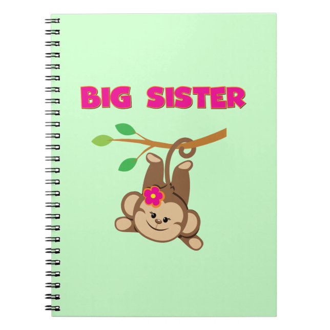 Monkey Big Sister Spiral Notebook (Front)