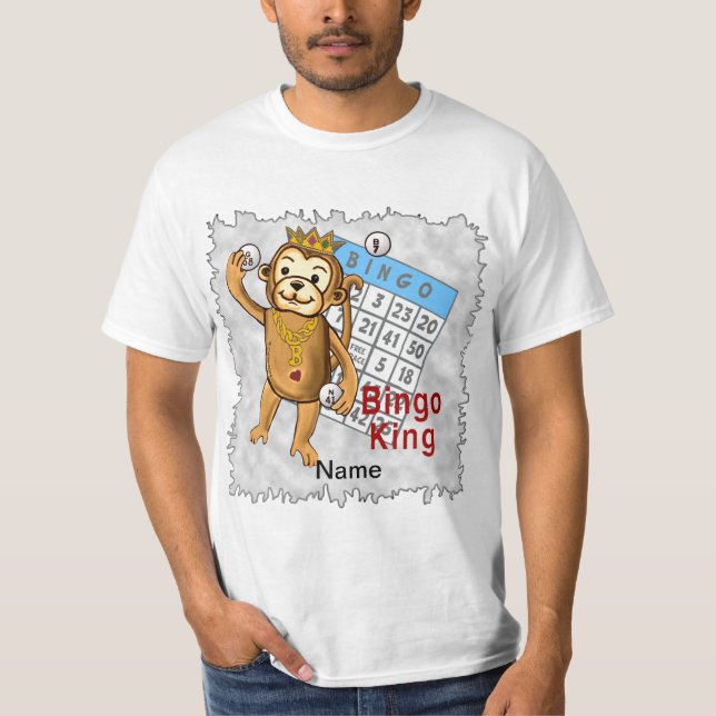 Monkey Bingo King t-shirt (Front)