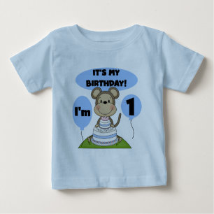 Monkey Birthday Boy 1st Baby T-Shirt