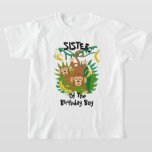 Monkey Birthday Shirt Sister Monkey Birthday<br><div class="desc">Celebrate birthday with this special t-shirt,  personalised design</div>