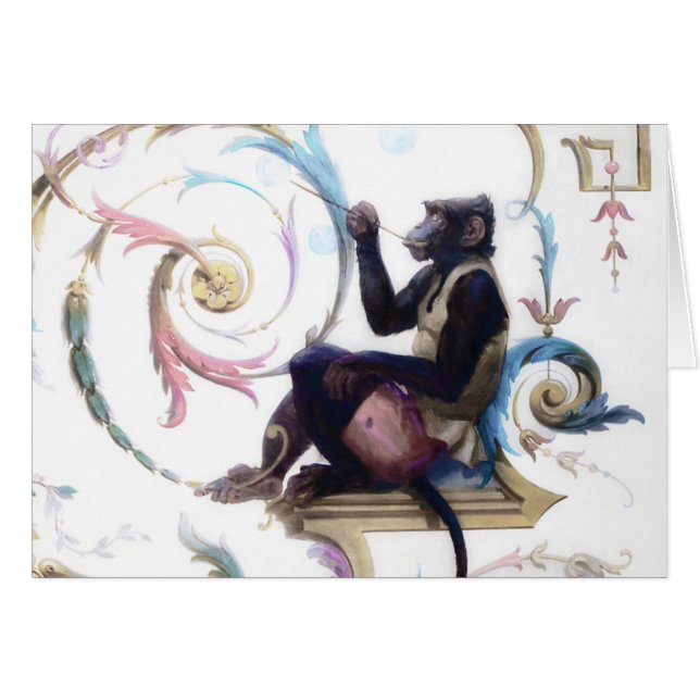 Monkey Blowing Bubbles (Front Horizontal)
