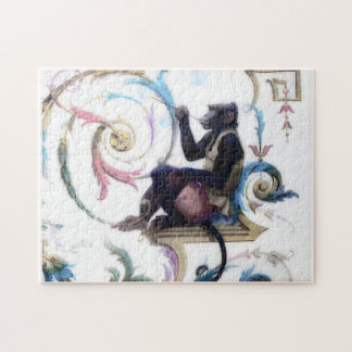 Monkey Blowing Bubbles Jigsaw Puzzle