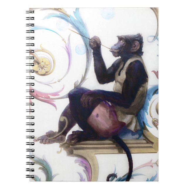 Monkey Blowing Bubbles Notebook (Front)