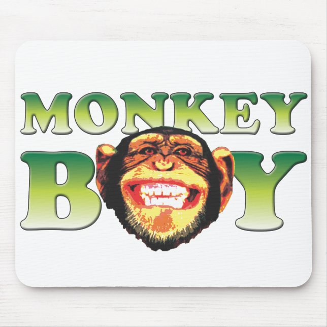 Monkey Boy Mouse Pad (Front)