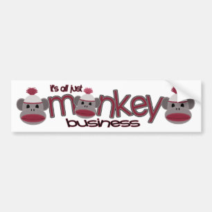 Monkey Business Bumper Sticker
