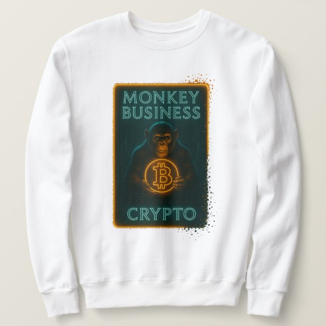Monkey Business Crypto Shirt – Bitcoin (Design Front)