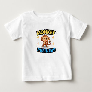 Monkey Business Funny  Baby T-Shirt