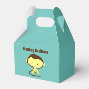 Monkey Business Funny Cartoon Monkey Design Favour Box